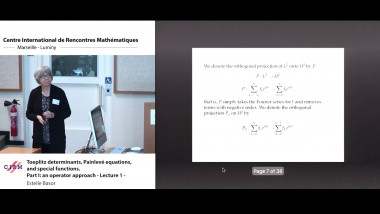 Toeplitz determinants, Painlevé equations, and special functions. Part I: an operator approach - Lecture 1