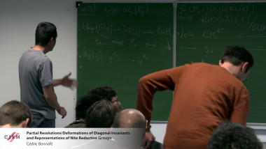 Partial resolutions/deformations of diagonal invariants and representations of finite reductive groups