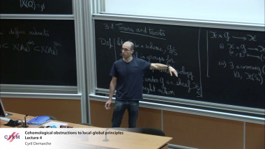 Cohomological obstructions to local-global principles - lecture 4