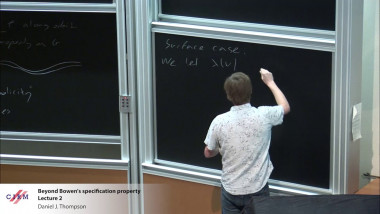 Beyond Bowen specification property - lecture 2
