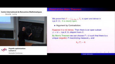 Ergodic optimization - lecture 3