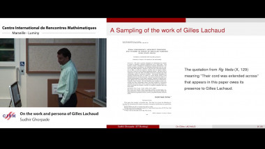 On the work and persona of Gilles Lachaud