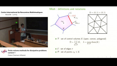 Finite volume methods, dissipative problems and long time behavior - Part 1 : Introduction to the finite volume method