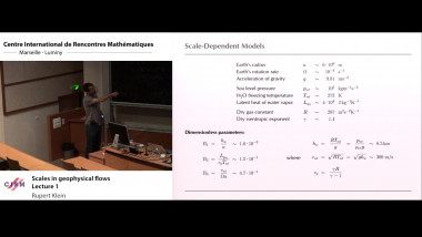 Scales in geophysical flows - Lecture 1