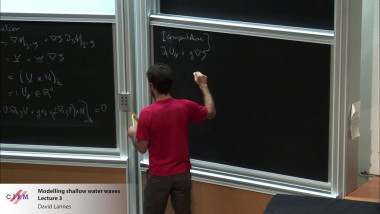 Modelling shallow water waves - Lecture 3
