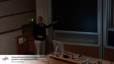 Computational methods for large-scale matrix equations and application to PDEs