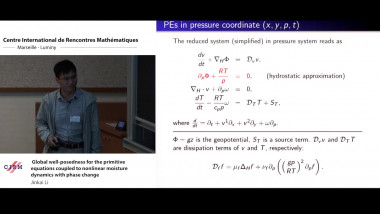 Global well-posedness for the primitive equations coupled to nonlinear moisture dynamics with phase changes