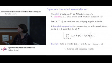Symbolic bounded remainder sets