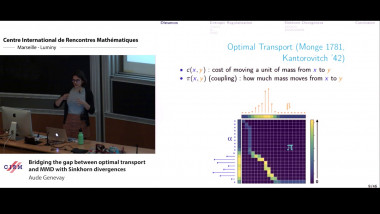 Bridging the gap between optimal transport and MMD Sinkhorn divergences