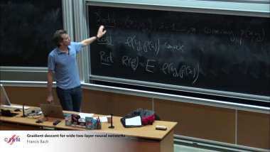 Gradient descent for wide two-layer neural networks