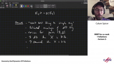 MMP for co-rank1 foliations - lecture 2