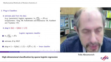 High-dimensional classification by sparse logistic regression