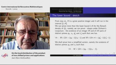 On the local distribution of the product of two shifted primes and application