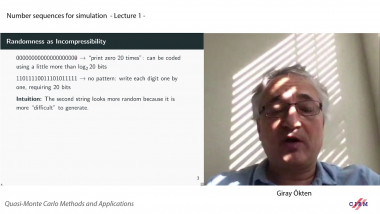Number sequences for simulation - lecture 1