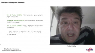 $D(n)$-sets with square elements