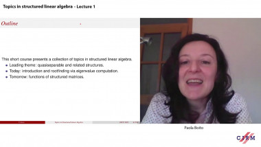 Topics in structured linear algebra - lecture 1