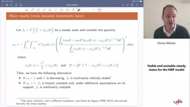 Stable and unstable steady states for the HMF model