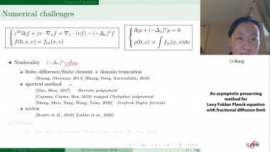 An asymptotic preserving method for Levy Fokker Planck equation with fractional diffusion limit