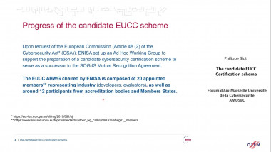 The candidate EUCC certification scheme