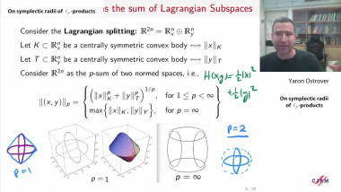 On symplectic radii of $\ell_p$-products