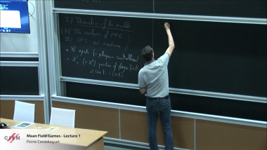Mean Field Games - lecture 1