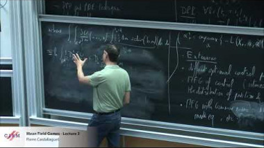 Mean Field Games - lecture 3