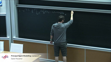 Principal Agent Modelling - lecture 3