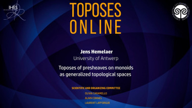 Toposes of presheaves on monoids as generalized topological spaces