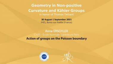 Action of groups on  the Poisson boundary