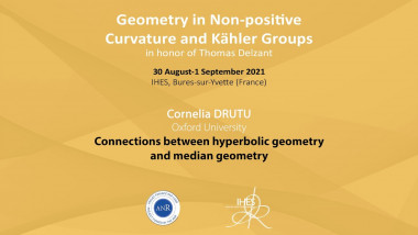 Connections between hyperbolic geometry and median geometry