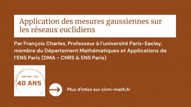 Application des mesures gaussiennes sur les réseaux euclidiens