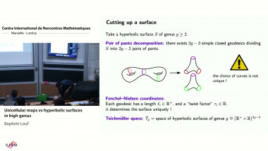 Unicellular maps vs hyperbolic surfaces in high genus