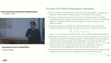 A geometric theory of algorithms