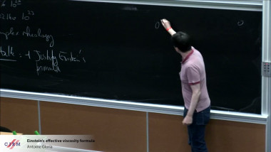 Einstein's effective viscosity formula