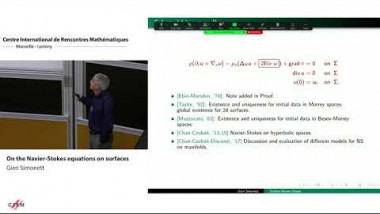 On the Navier-Stokes equations on surfaces