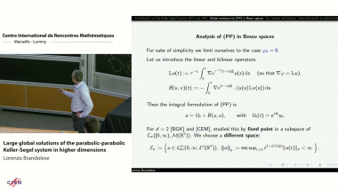Large global solutions of the parabolic-parabolic Keller-Segel system in higher dimensions