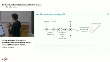 Pricing and reserving with an occurrence and development model for non-life insurance claims