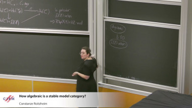 How algebraic is a stable model category?