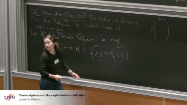 Cluster algebras and the amplituhedron - definition