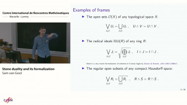 Stone duality and its formalization