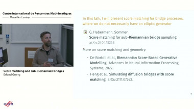 Score matching and sub-Riemannian bridges