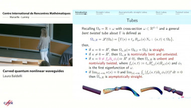 Curved quantum nonlinear waveguides