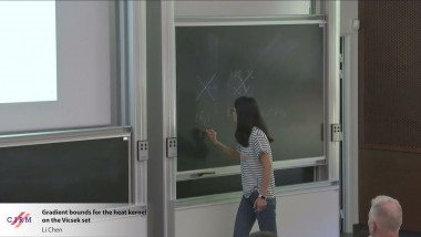 Gradient bounds for the heat kernel on the Vicsek set