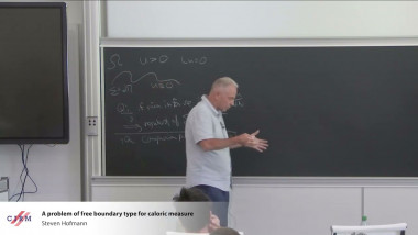 A problem of free boundary type for caloric measure