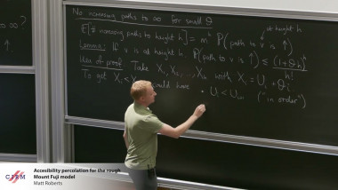 Accessibility percolation for the rough Mount Fuji model
