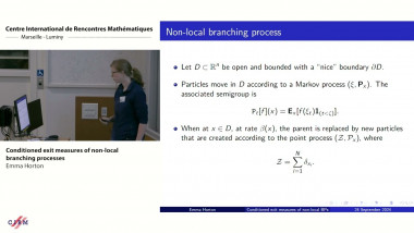 Conditioned exit measures of non-local branching processes