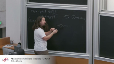 Quantum information and complexity - Lecture 1
