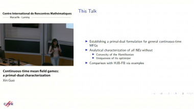 Continuous-time mean field games: a primal-dual characterization