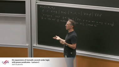 On expansions of monadic second-order logic with power predicates - Lecture 2
