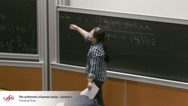 The arithmetic of power series - Lecture 1